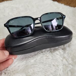 Ray-Ban Black/Green Tortoiseshell Square Sunglasses